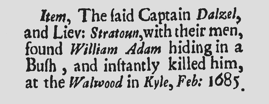 1690'Item The said Captain Dalzel and Lieu Stratoun with their men 